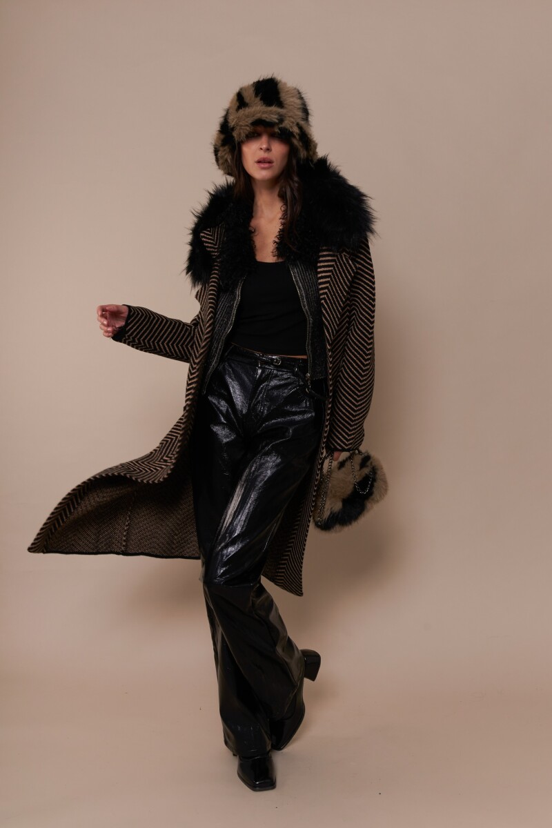 Chaqueta Teheran NEGRO Y CRUDO