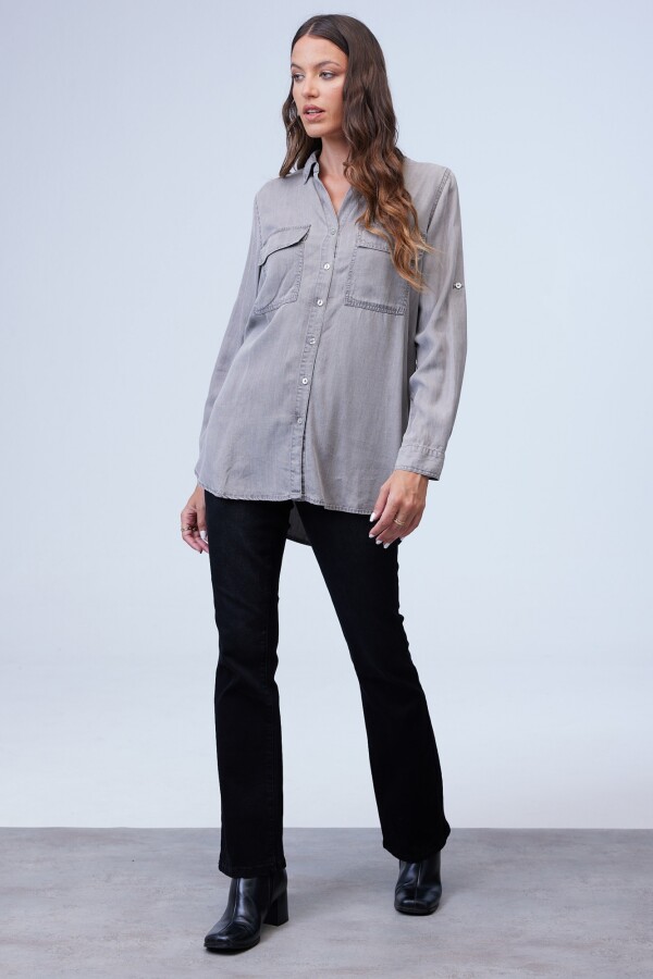 Camisa Tencel GRIS