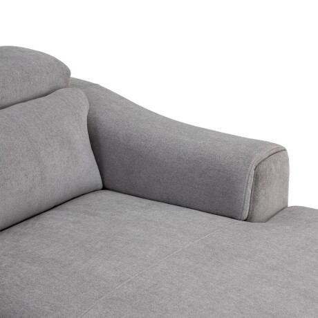 Rinconera Luke - Tela Microfibra - Chaise Derecho 6686-7 Gris