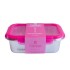 Vianda Metálico Para Microondas 1300 Ml Rosa