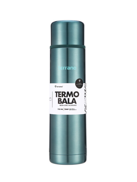 Termo Bala 750ML Metalizado Verde Metalizado