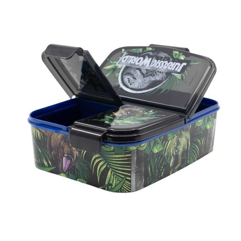 Lunchera Plástica Multicompartimentos Jurassic BAZAR PLASTICO LUNCHERA MULTICOMPART JURASSIC 832