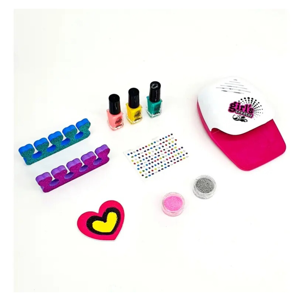 Set Uñas Infantil Para Decorar, Pintar Y Secar Set Uñas Infantil Para Decorar, Pintar Y Secar