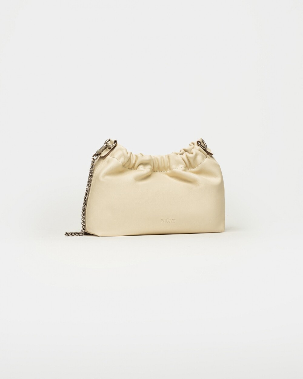 Mini Bag Gina en cuero graneado Natural