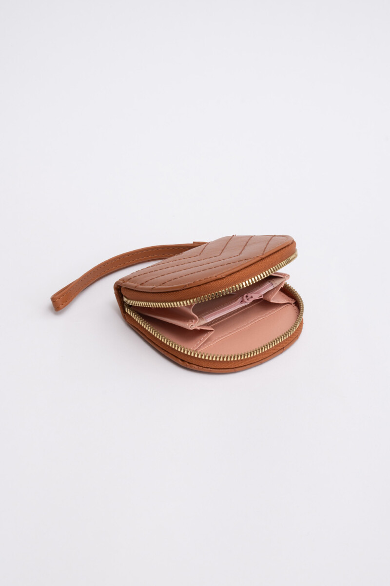 Monedero textura Camel