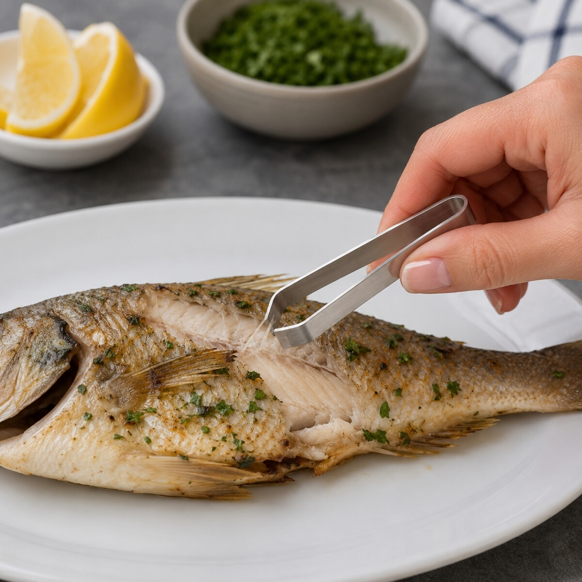 Pinza espina pescado 