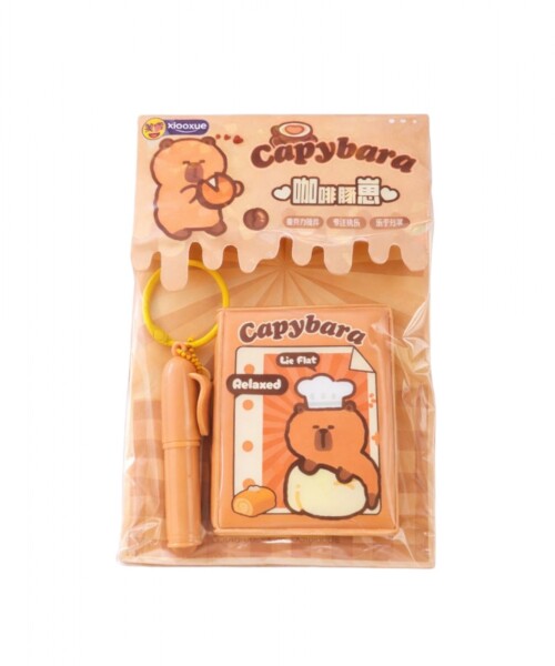 Llavero mini noteboock + lapicera - capibara Llavero mini noteboock + lapicera - capibara