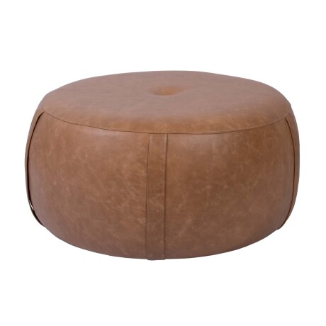 PUFF CUERO MARRON OLTEN CAMEL