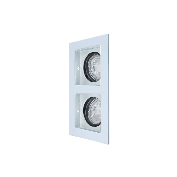 Downlight rectangular ZARA blanco 2xGU10 (no inc.) MN0016