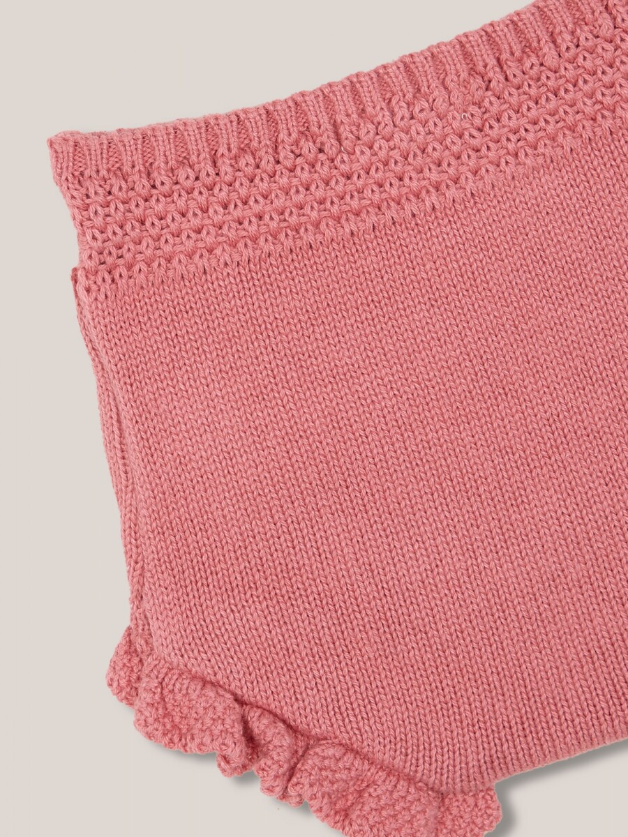 Pantalon Corto De Punto Rosa