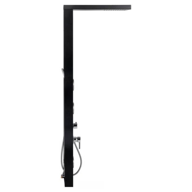 Columna De Ducha Aluminio Negro 3 Jets Sensi D Acqua Columna De Ducha Aluminio Negro 3 Jets Sensi D Acqua
