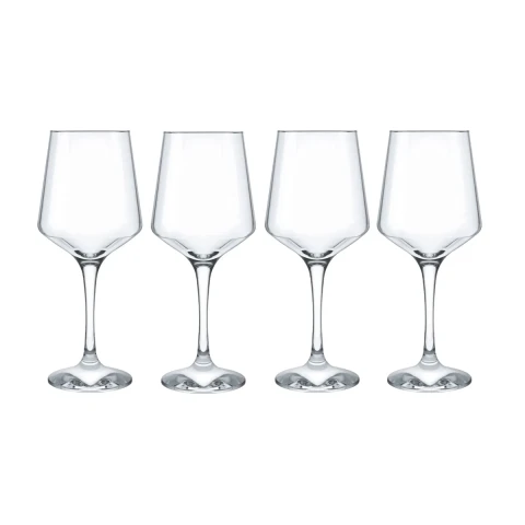 Set x 4 Copas de Vidrio Transparentes 360 ml U