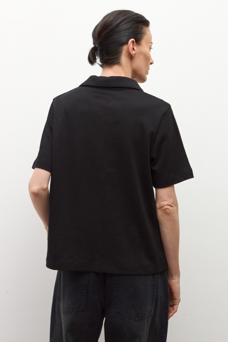 Camisa de algodón negro