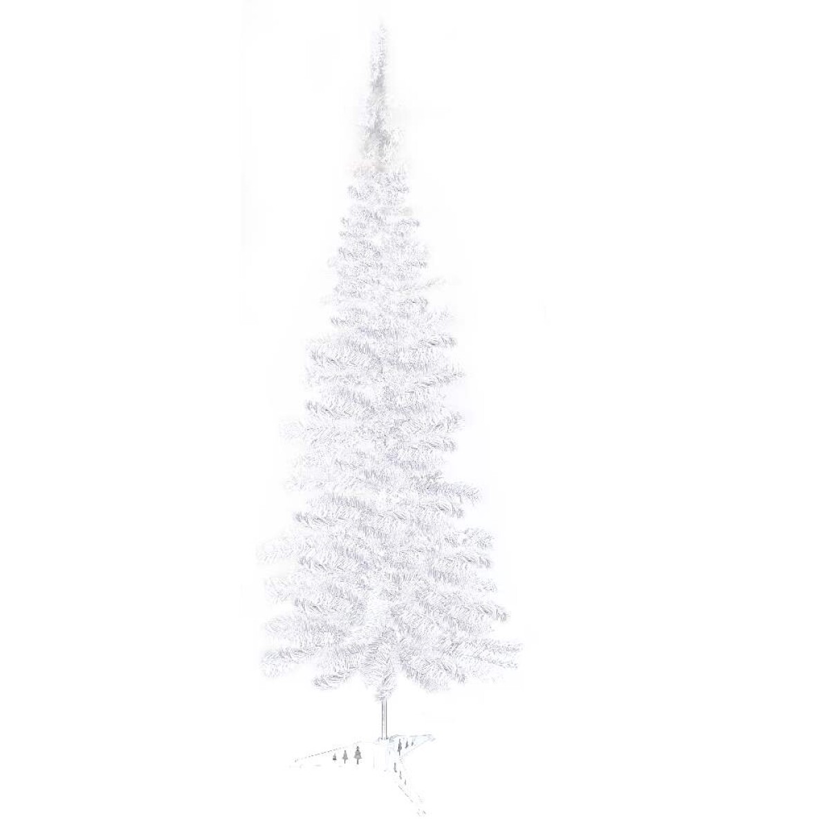 árbol De Navidas Blanco 120cm 100 Ramas 