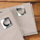 Set x4 paños cortina blackout 1,35m x 1,70m BEIGE