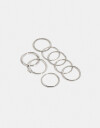 Sets Anillos Set De Anillos - Plateado Rodio
