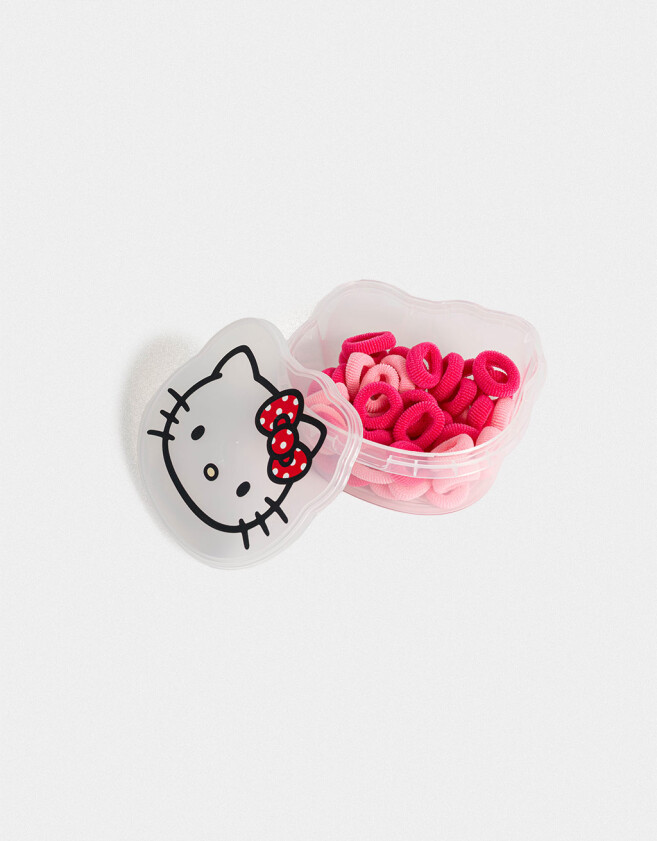 Sets Pelo Infantiles Licencias Set De Gomitas Elásticas "hello Kitty" - Combinacion Multicolor