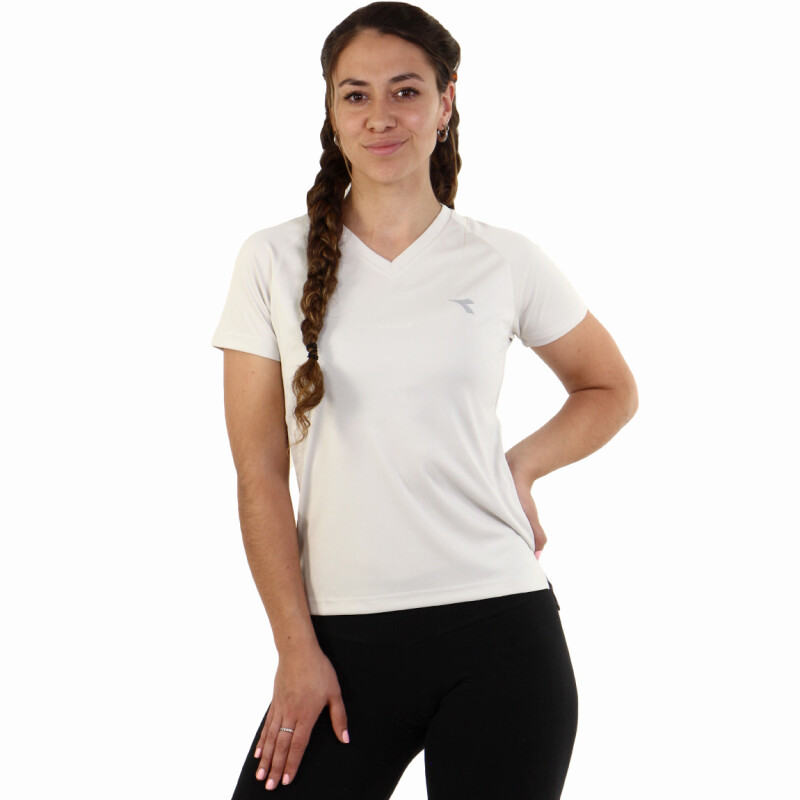 Remera Deportiva Mujer Diadora Dry Fit Gris