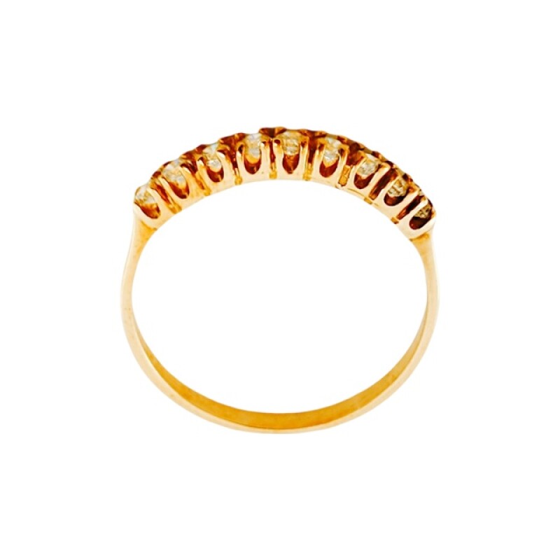Anillo-Oro bajo-Piedra zirconia-AN8014 conpiedra