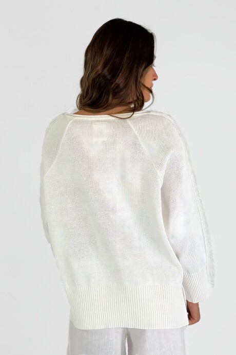 SWEATER LINO DUNA Crudo