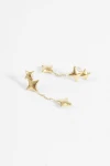 Caravanas acero estrella dorado