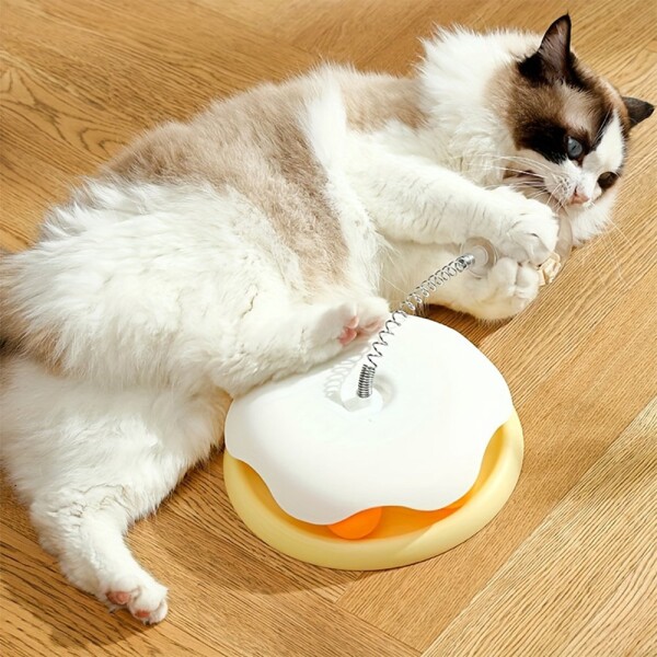 Juguete Dona Gato Base Resorte Dispensador Comida Alimento Juguete Dona Gato Base Resorte Dispensador Comida Alimento