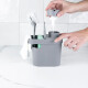 Dispensador de jabon con porta esponja 650 ml BLANCO