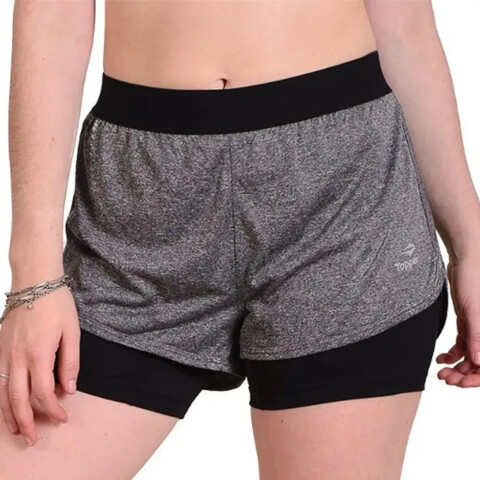 SHORT KT WMN TRNG 2 IN 1 gris city gris city