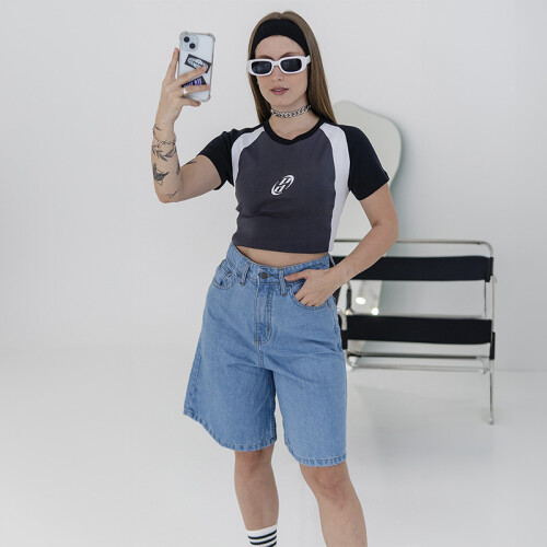 Bermuda Pulau Denim Women Azul