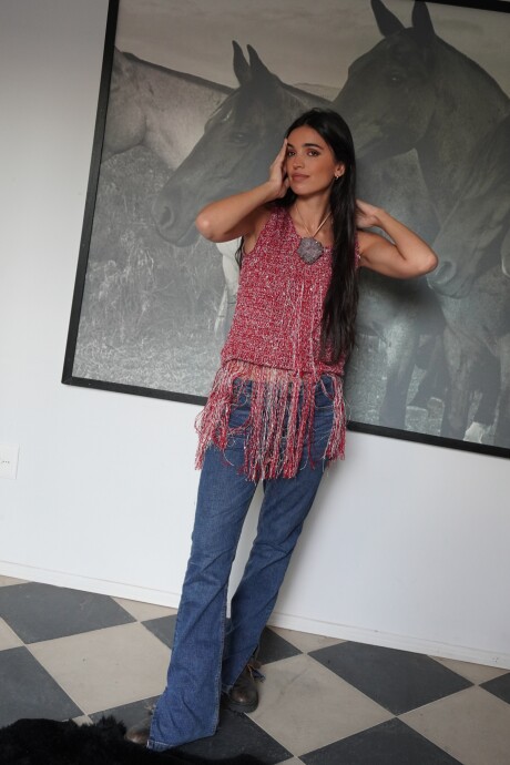 Lagoon Top vol2 Rojo / Plateado