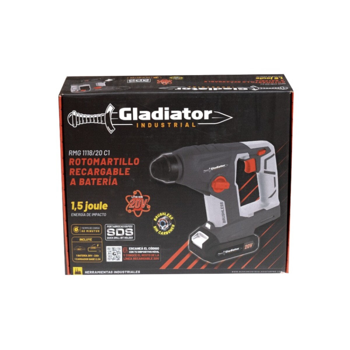 ROTOMARTILLO RECARGABLE FREEDOM 20V C/ BATERÍA RMG1118/20 