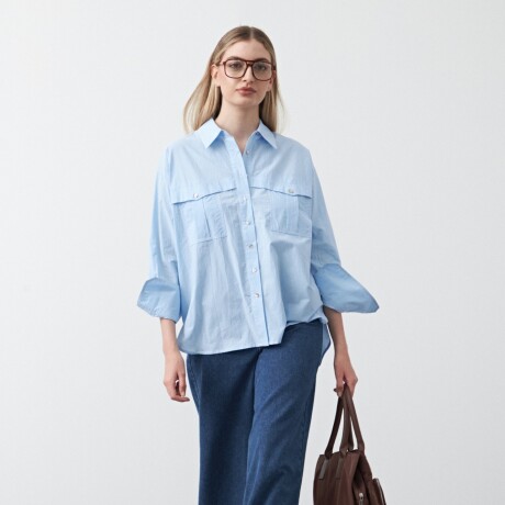 CAMISA EVIE Celeste