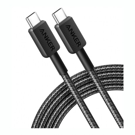 ANKER CABLE 322 USB-C TO USB-C 3FT BRAIDED Cable ANKER USB-C A USB-C Braided Longitud 91CM - Black