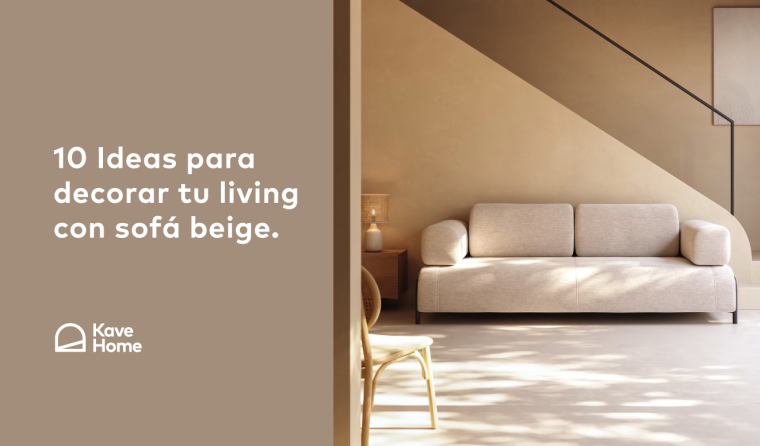10 Ideas para decorar tu living con sofá beige