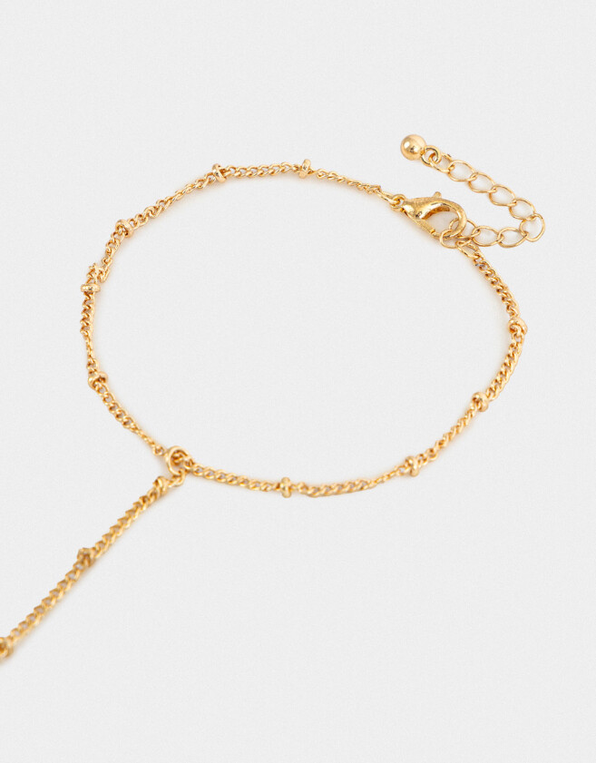 Pulseras Flexibles Pulsera Flexible Con Anillo - Dorado