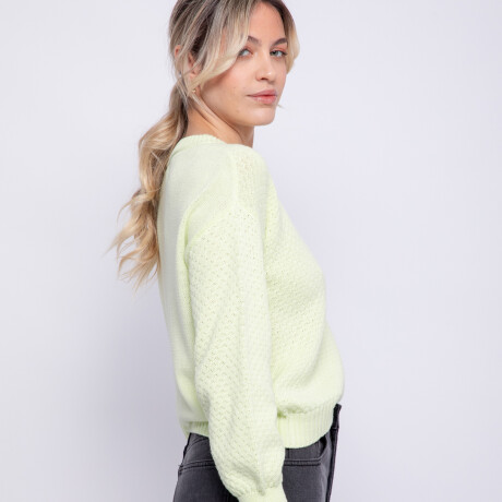 SWEATER LUCIANO Verde Pastel
