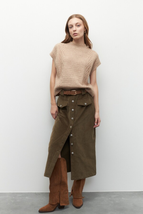 FALDA MILORA Verde Militar