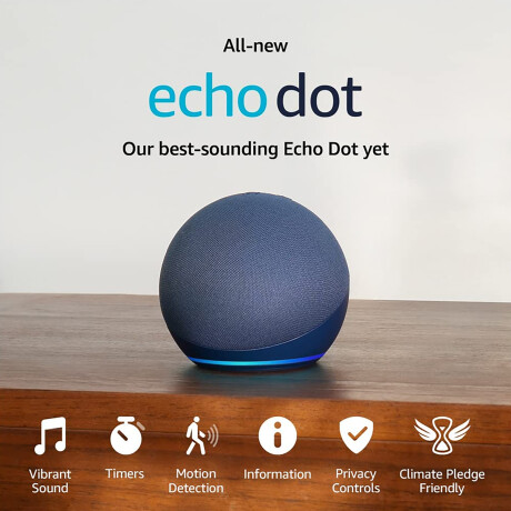 Amazon - Parlante Inteligente\nEcho Dot (5TA Generación) - Control de Voz Inteligente. Wifi. Bluetoo 001