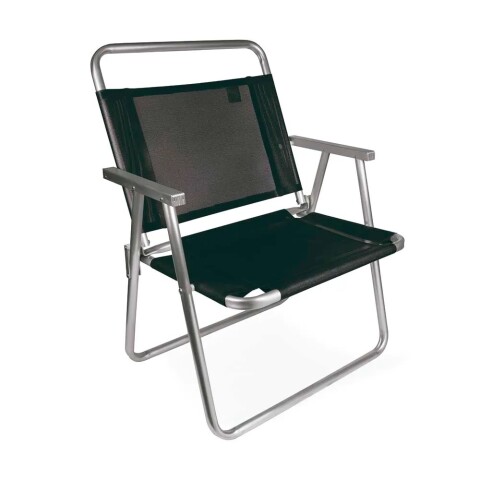 SILLA PLEGABLE DE ALUMINIO OVERSIZE NEGRO 5868 SILLA PLEGABLE DE ALUMINIO OVERSIZE NEGRO 5868