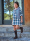 Vestido De Cuadro Escoces Plomo
