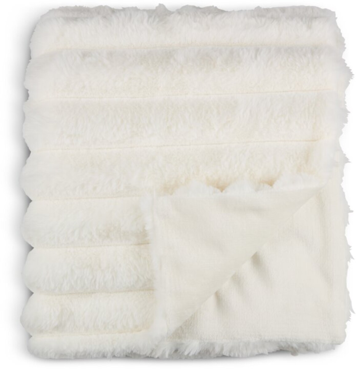 Manta throw FJELLPRYD 130x170 pelo blanco 
