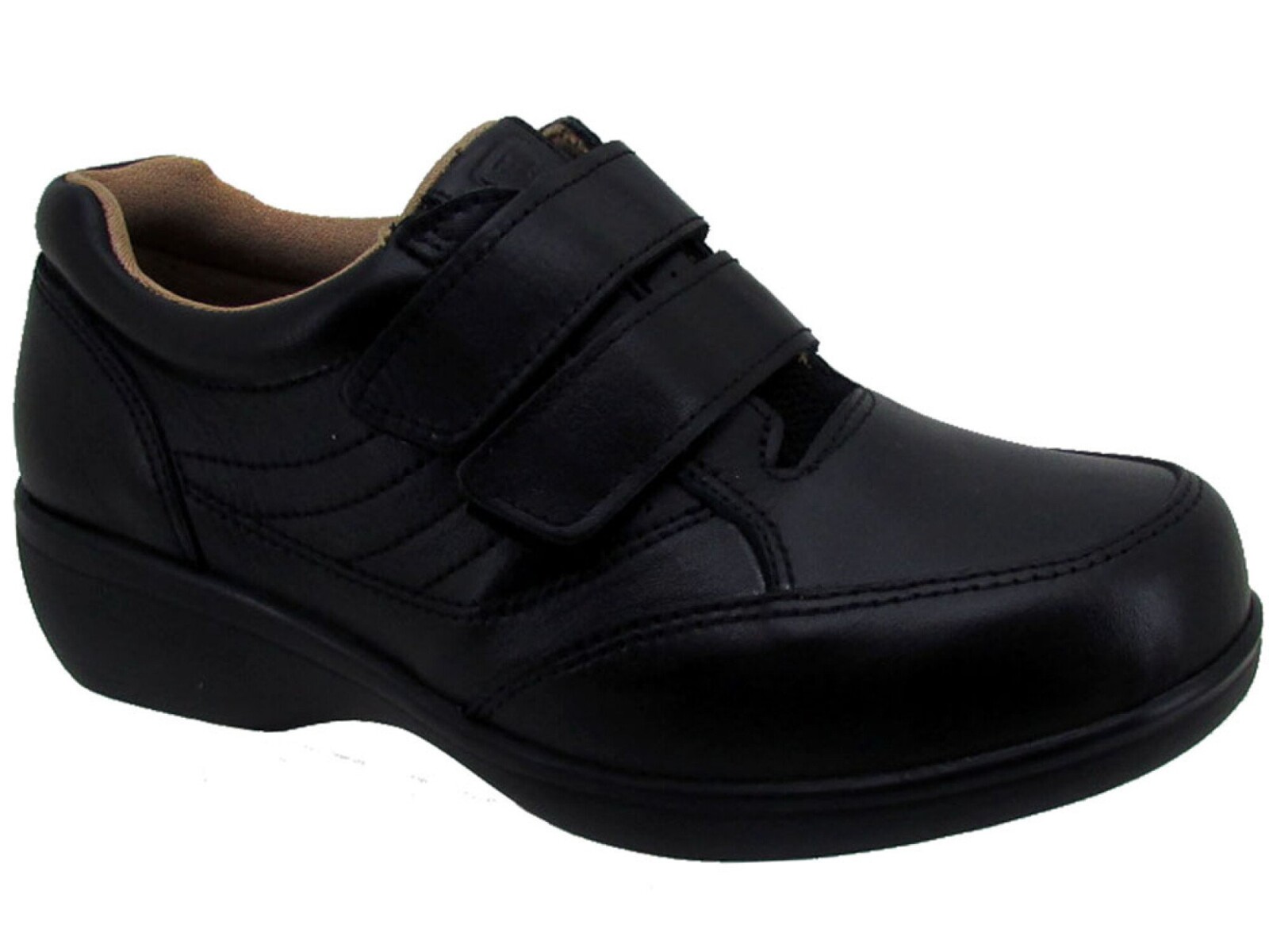 Zapatos de Mujer Lombardino Casual Diabetic - Negro 