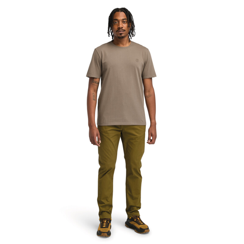 Polo US Chest Logo Short Sleeve Tee Hombre Chocolate Chip