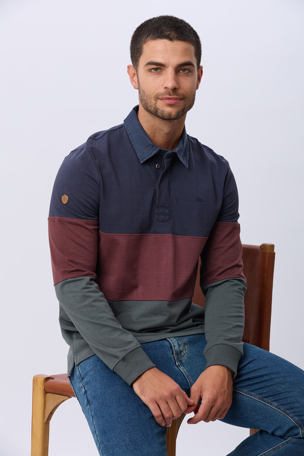 REMERA POLO DE ALGODÓN Azul