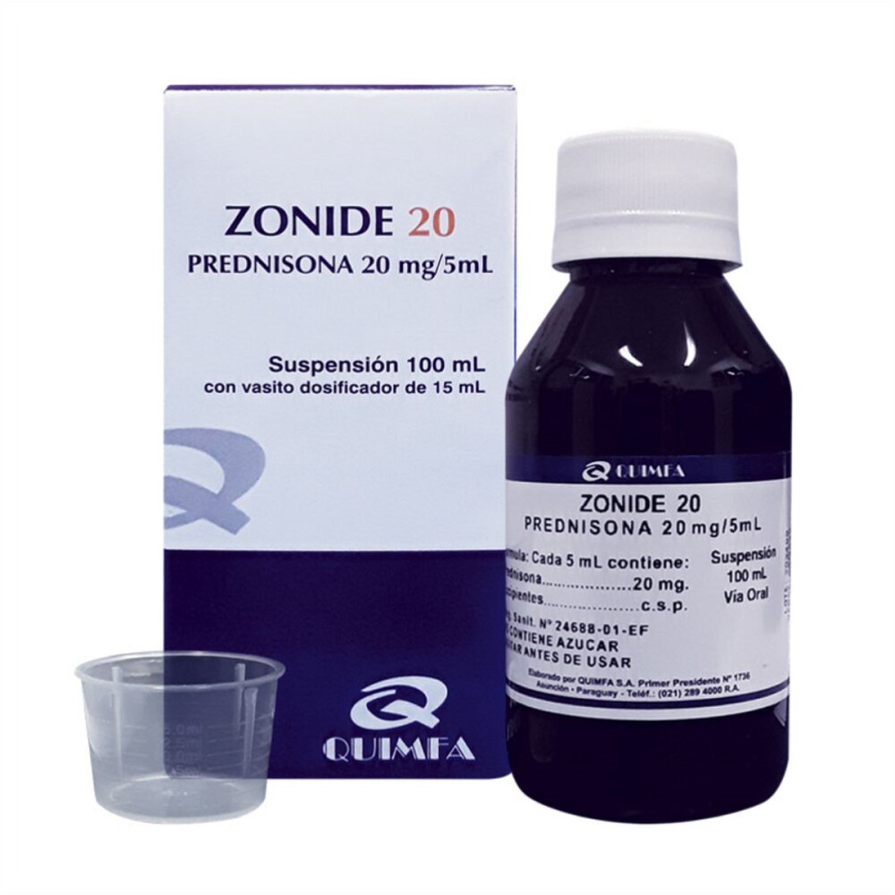 ZONIDE 20 MG SUSP. FR. X 100 ML. única