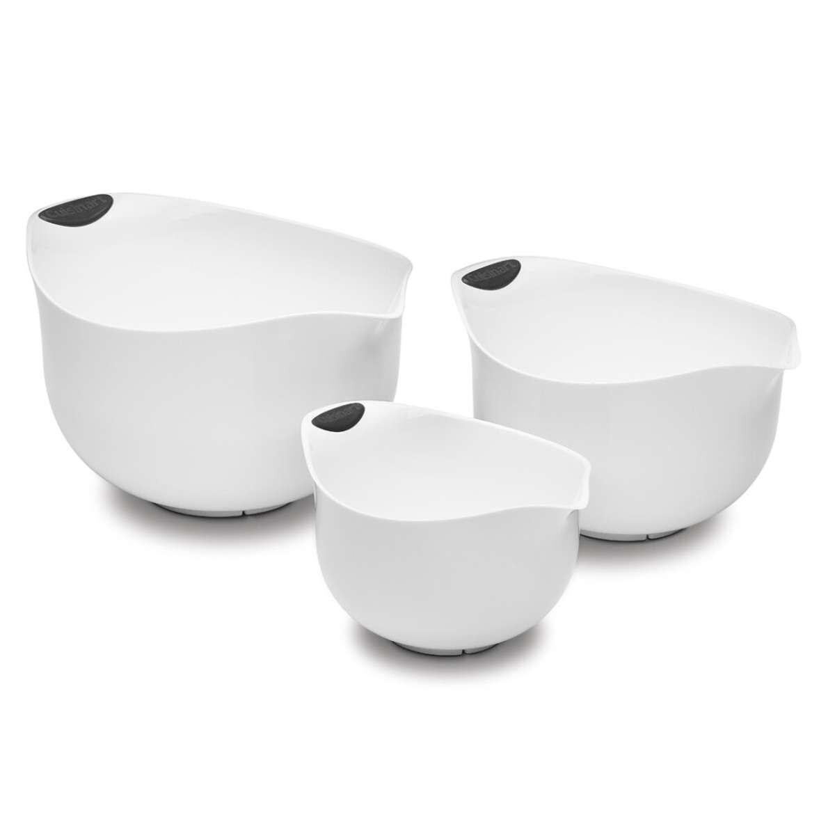 Juego De 3 Tazones Mezcladores - Blanco 