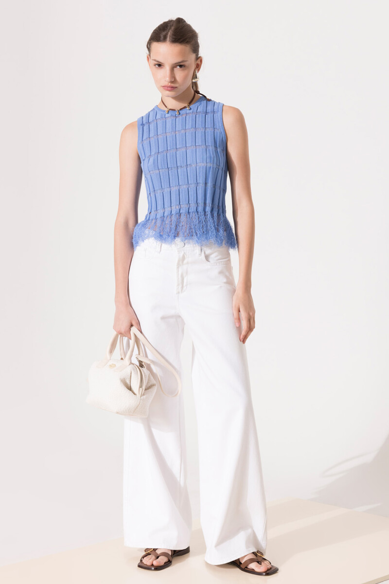 JEANS LINA WHITE Blanco