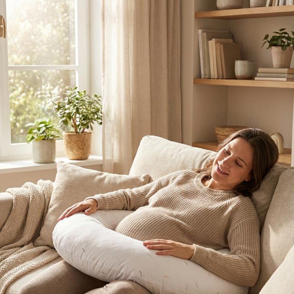 Almohada maternal MAMMA PILLOW kikkaboo seally me gris