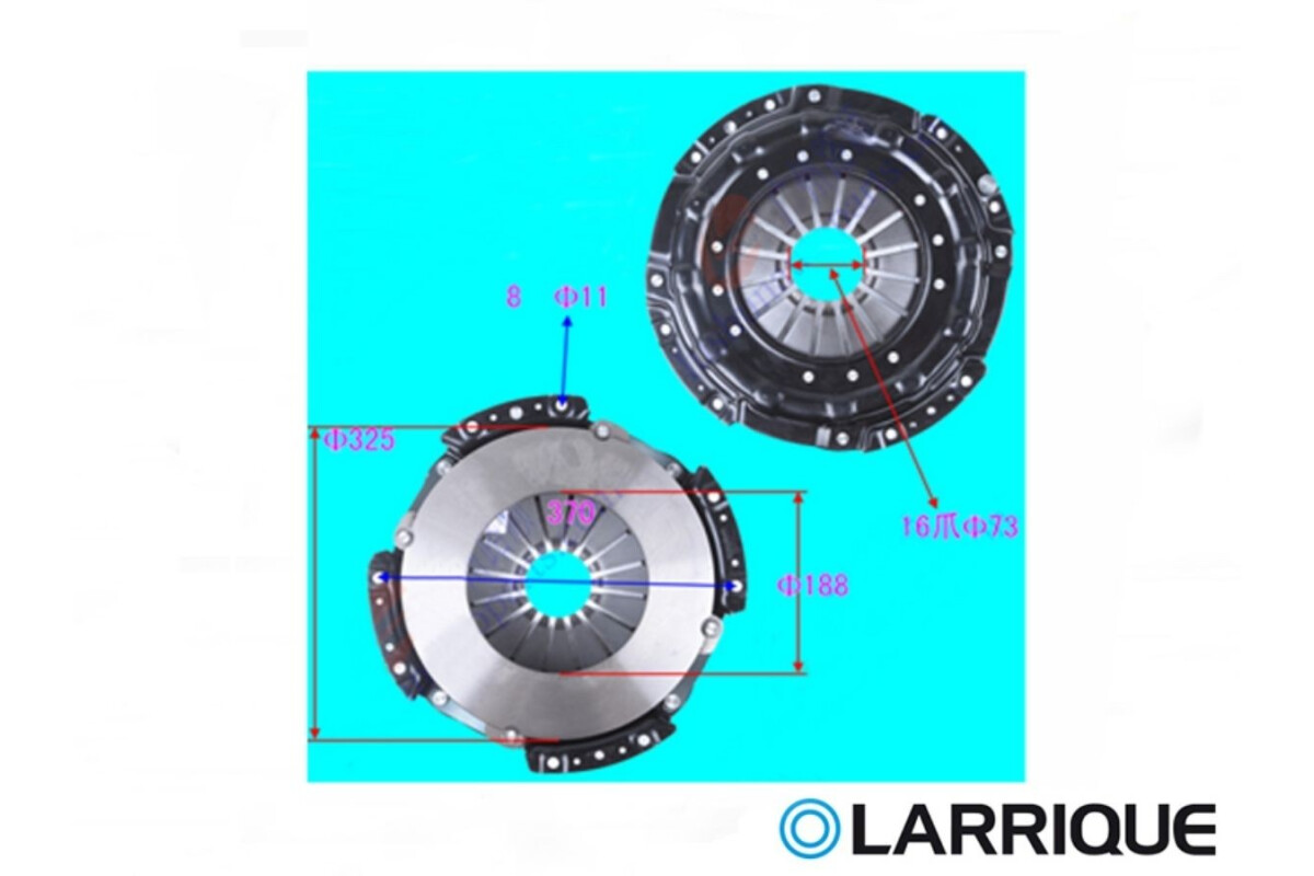 Placa Embrague Aeolus Dfa 1063 C125, Jac Camion Liviano 1048 4.5 Ton 07-25 Ø325 Placa Embrague Aeolus Dfa 1063 C125, Jac Camion Liviano 1048 4.5 Ton 07-25 Ø325