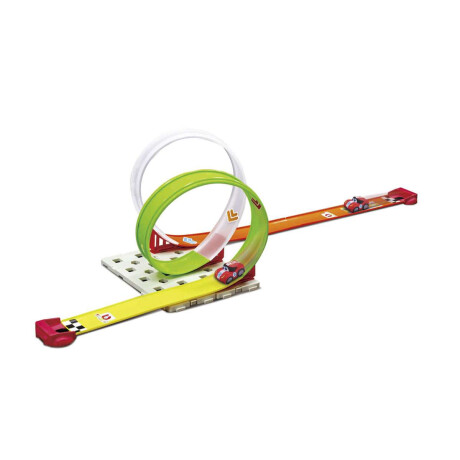 Bburago Jr Pista de Auto 3 en 1 con Vehículo y Luz